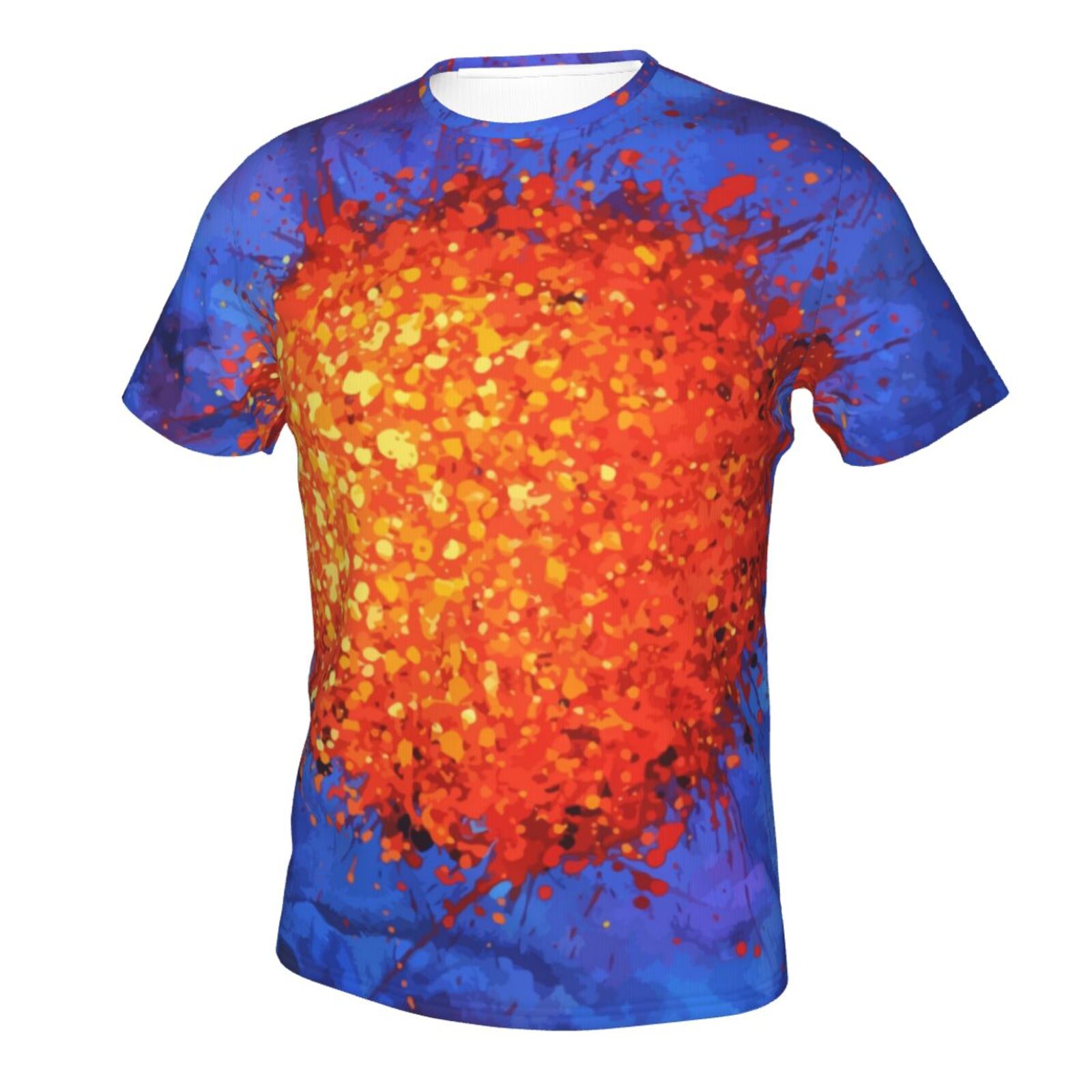 Camiseta Perú Clásica Elementos De Pintura Azul Celestial