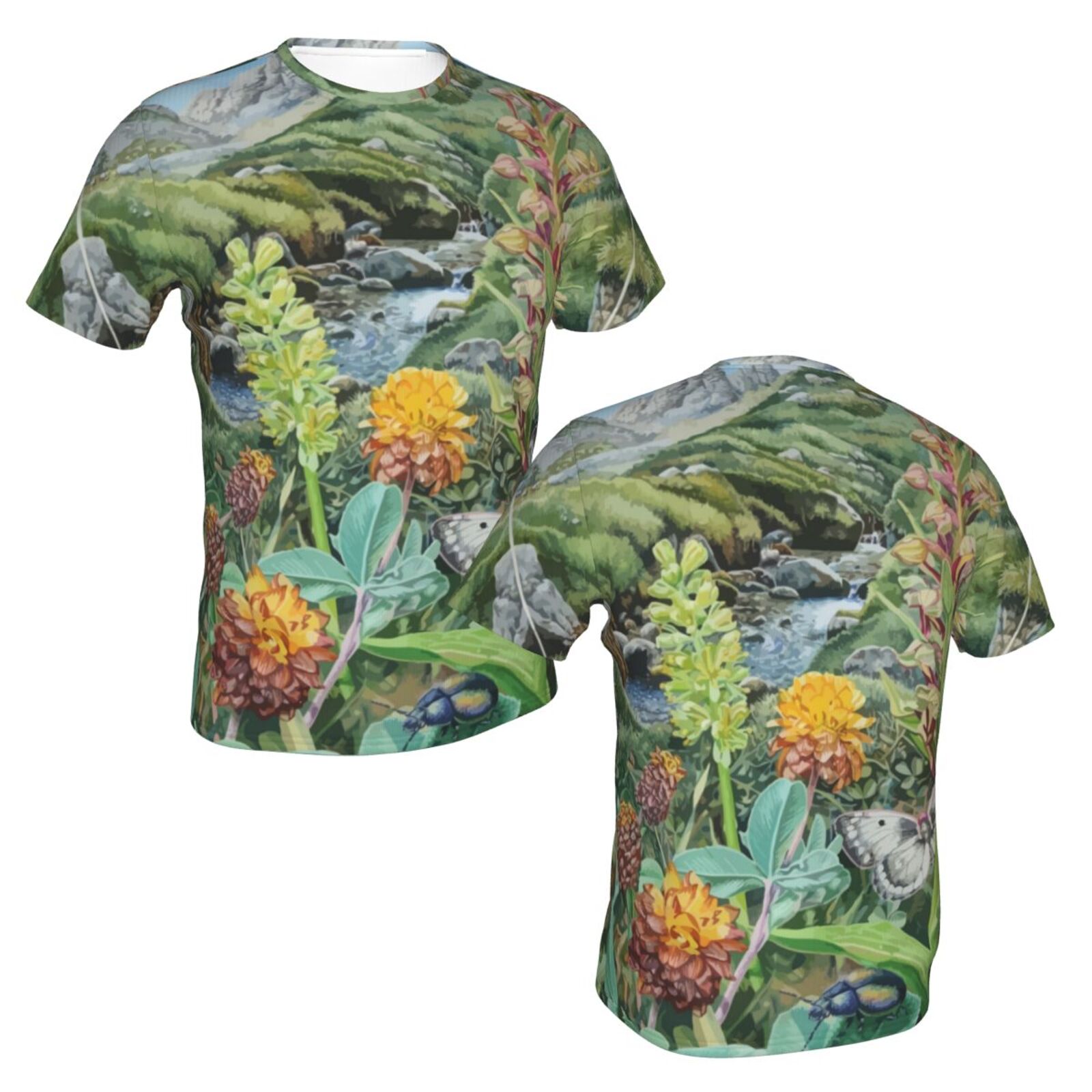 Camiseta Perú Clásica Elementos De Pintura De Composición Leau Si Precieuse